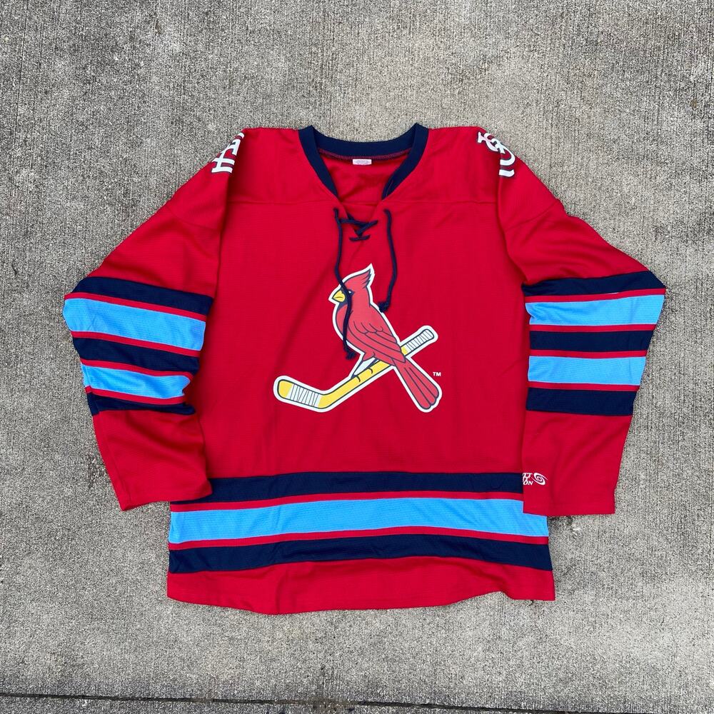 St Louis Cardinals Hockey Jersey Red XL